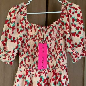 Betsey Johnson strawberry dress. TICTOK VIRAL